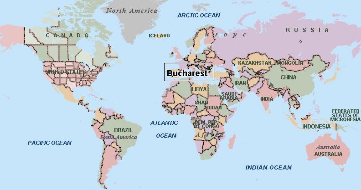 Mapa ng bucharest mundo 