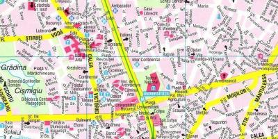 Mapa ng bucharest city centre