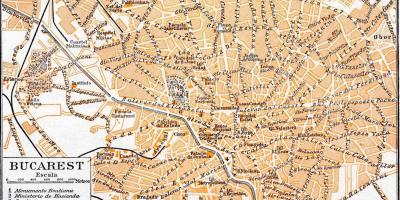 Old town bucharest mapa