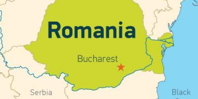 Bucharest sa isang mapa